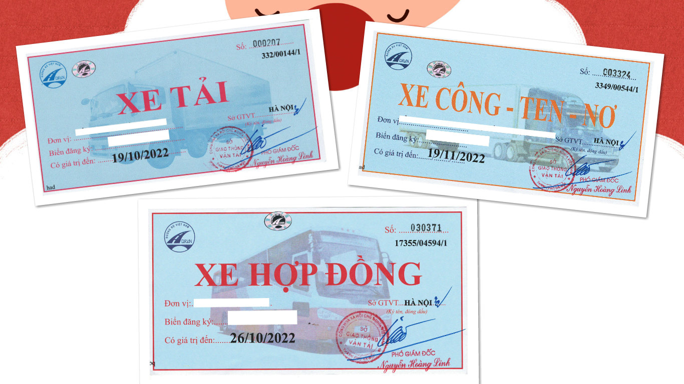 Xin phù hiệu và giấy phép kd vận tải