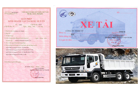 Xin phù hiệu và giấy phép kd vận tải