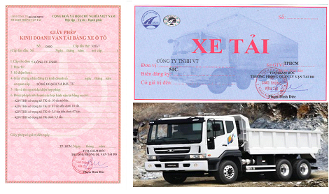 Xin phù hiệu và giấy phép kd vận tải